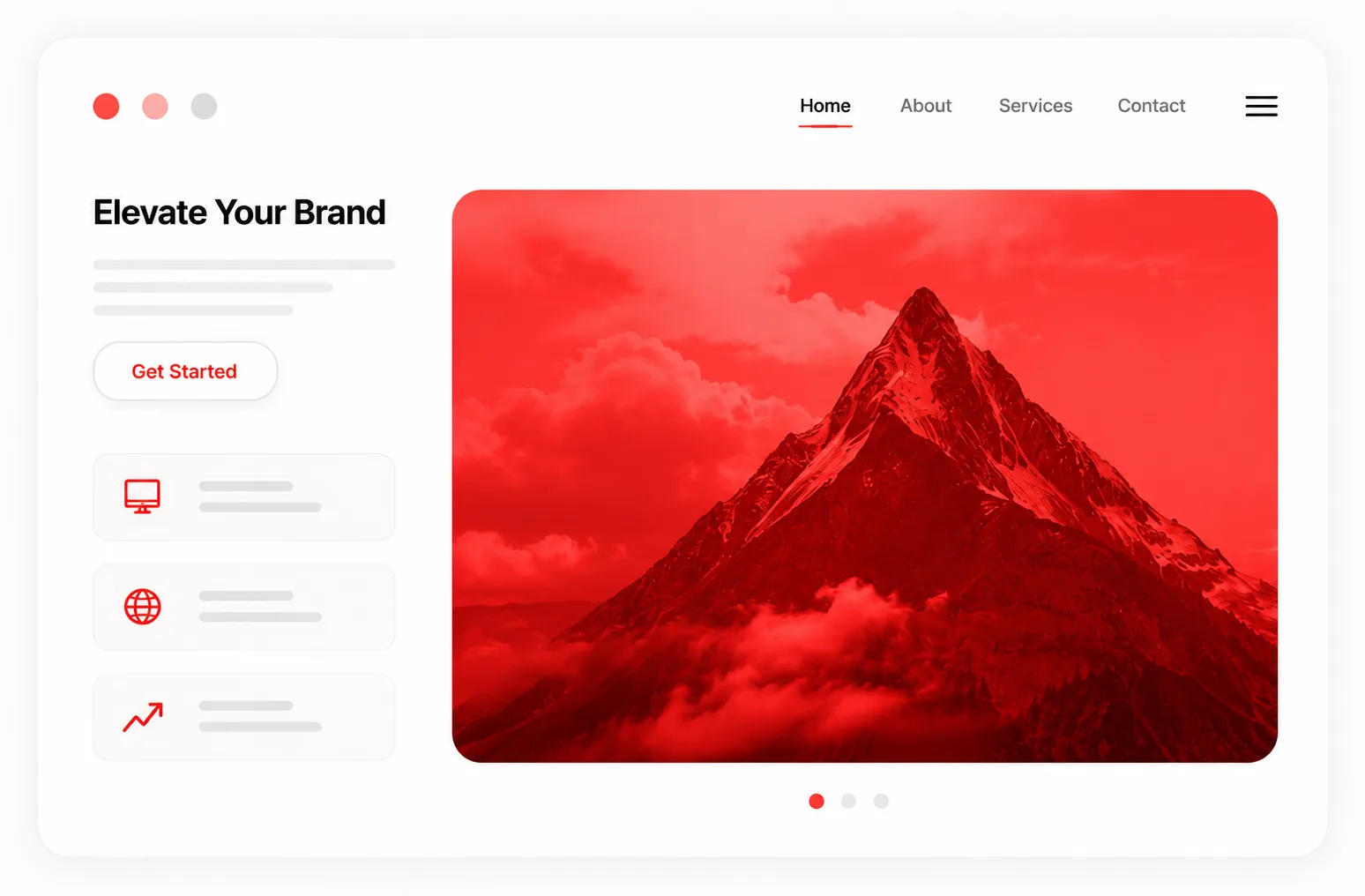 Website Development Mockup