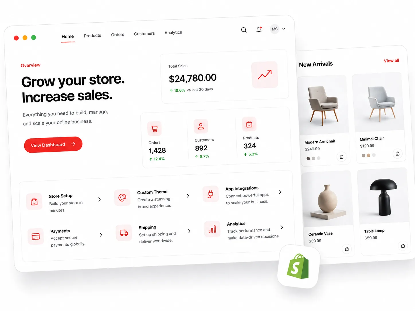 Shopify & E-commerce Mockup